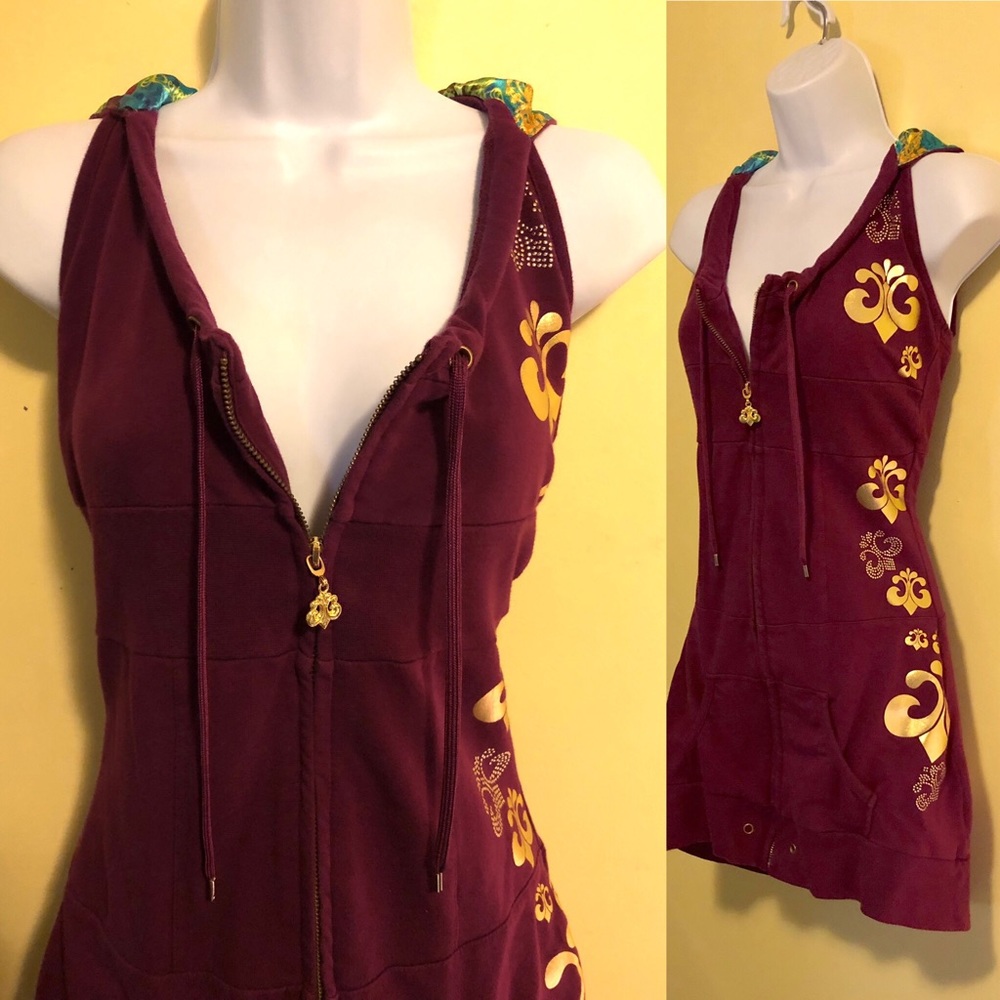Dereon  Sleeveless Hoodie Size Juniors Medium - Picture 3 of 8